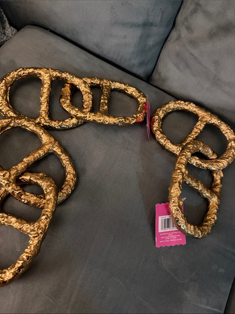 3 sets 11.5" Gold Chain Tabletop Decor by Ashland - - Picture 6 of 11
